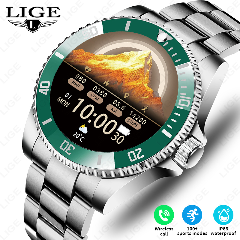 Luxury Watch On Wrist - LIGE New Smart Watch Men Bluetooth