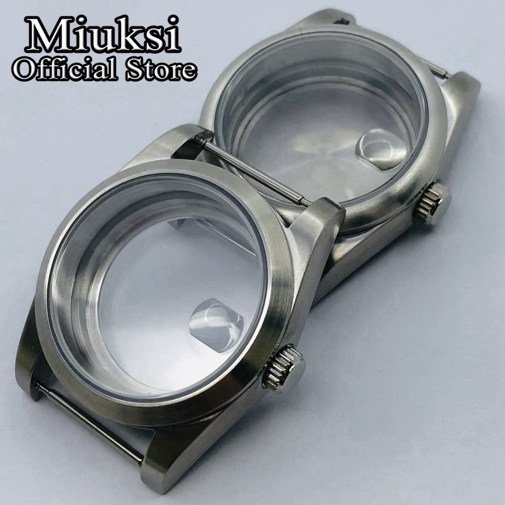 Exhibition Caseback - Miuksi 36mm/40mm brushed watch case sapphire
