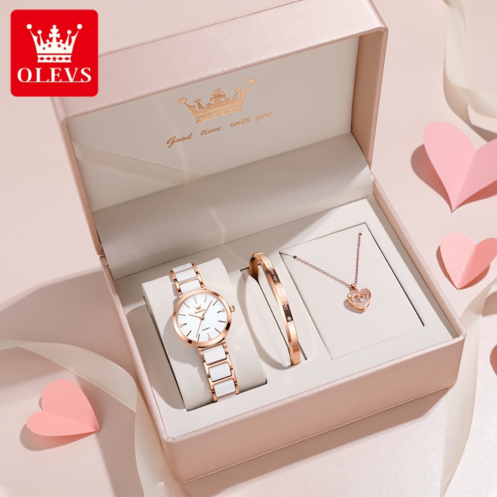 Luxury Watch Quartz - OLEVS Women Watch 5877 Luxury Elegant