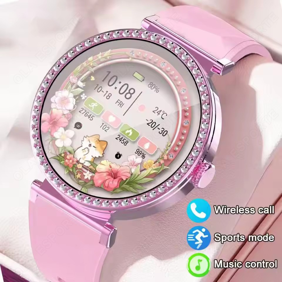 Luxury Watch On Wrist - Smartwatch Luxury Fashion Female Physiological Reminder