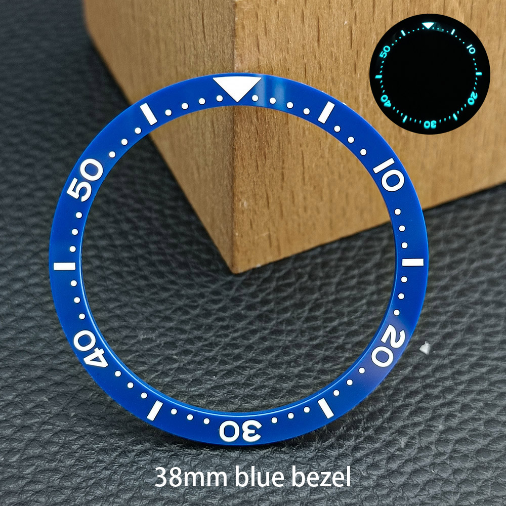 Exhibition Caseback - 38*31.5mm Substitute Bezel Flat Ceramic Watch