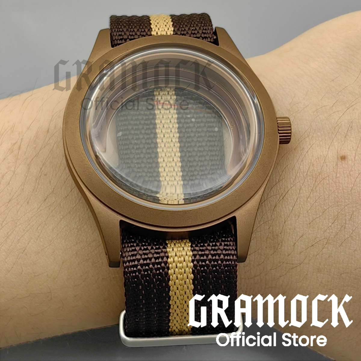GRAMOCK 39mm Watch Case For NH - Exhibition Caseback review and price