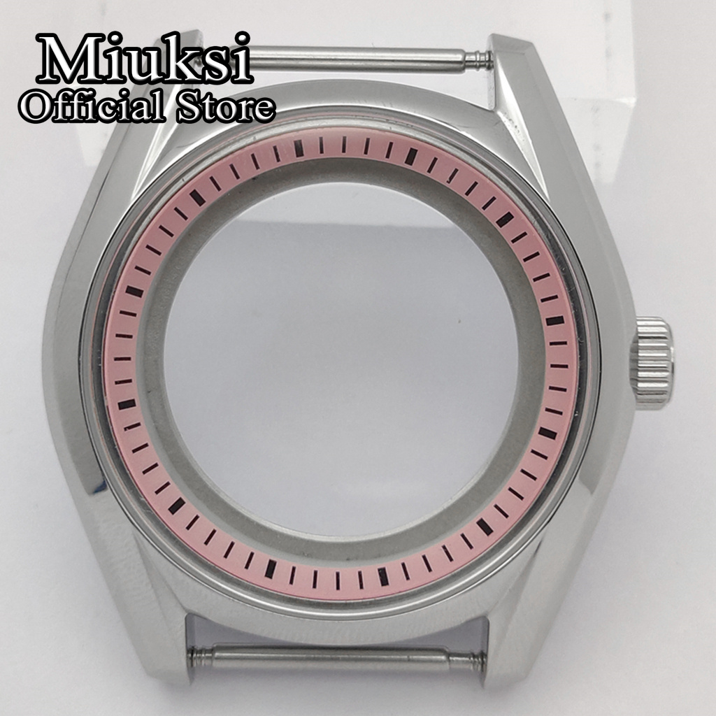 Miuksi 40mm silver watch case  - Exhibition Caseback review and price