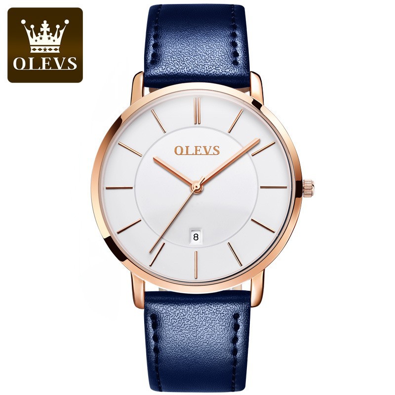 OLEVS Fashion Ultra Thin Women - Luxury Watch With Leather Strap review and price