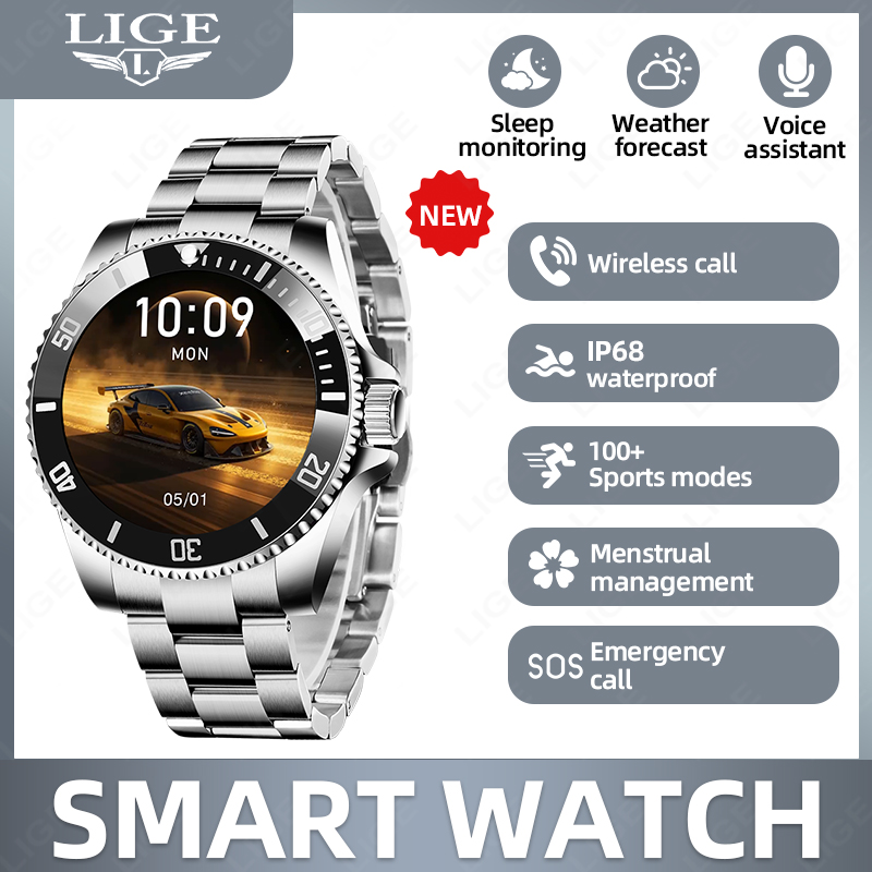 LIGE Business Smart Watch Men  - Luxury Watch On Wrist review and price