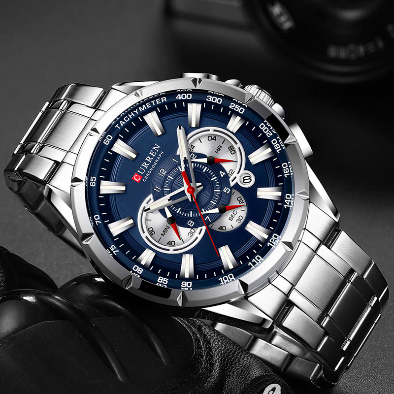 CURREN Wrist Watch Men Waterpr - Luxury Watch Mockup review and price