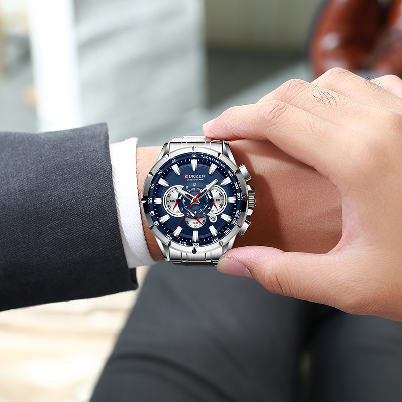 CURREN Wrist Watch Men Waterpr - Luxury Watch Mockup review and price