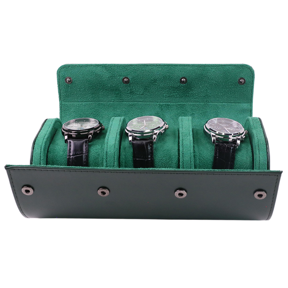 Luxury Portable 3 Slots PU Lea - Luxury Watch Case Travel review and price