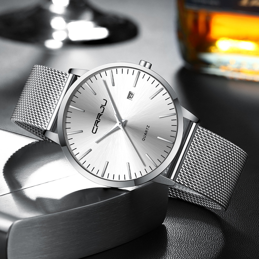 CRRJU New Fashion Mens Watches - Luxury Watch Mockup review and price