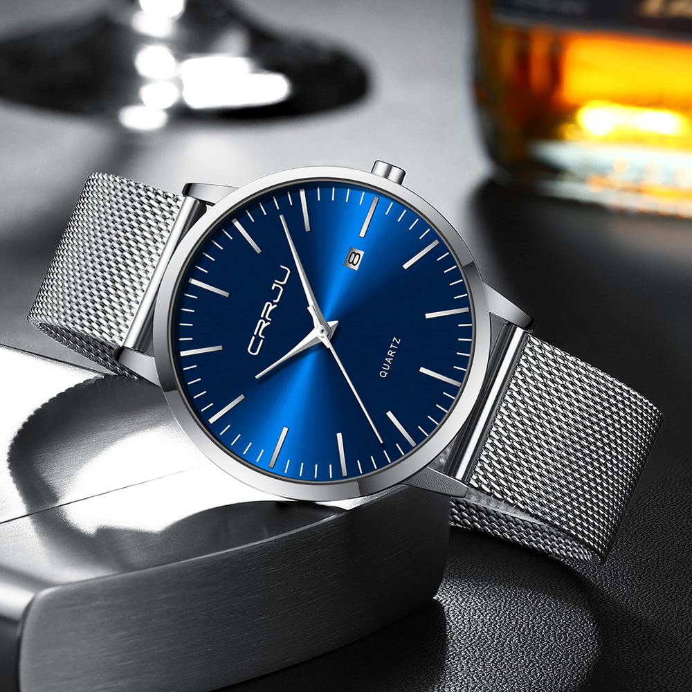 CRRJU New Fashion Mens Watches - Luxury Watch Mockup review and price