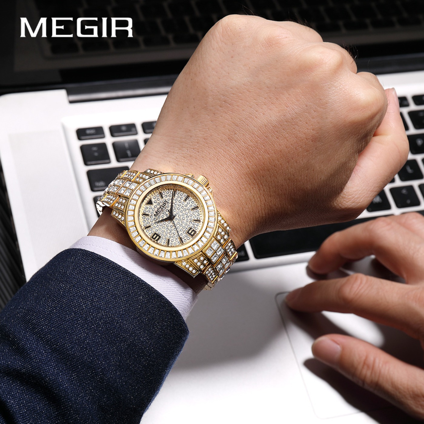 MEGIR Luxury Diamond Watches U - Luxury Watch Quartz review and price