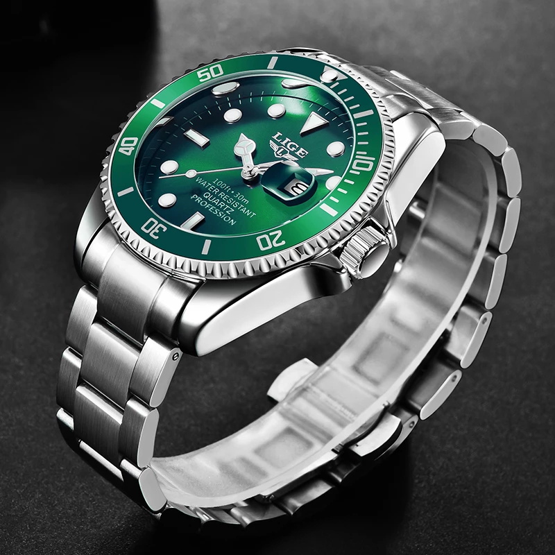 LIGE Top Brand Luxury Fashion  - Luxury Watch Mockup review and price