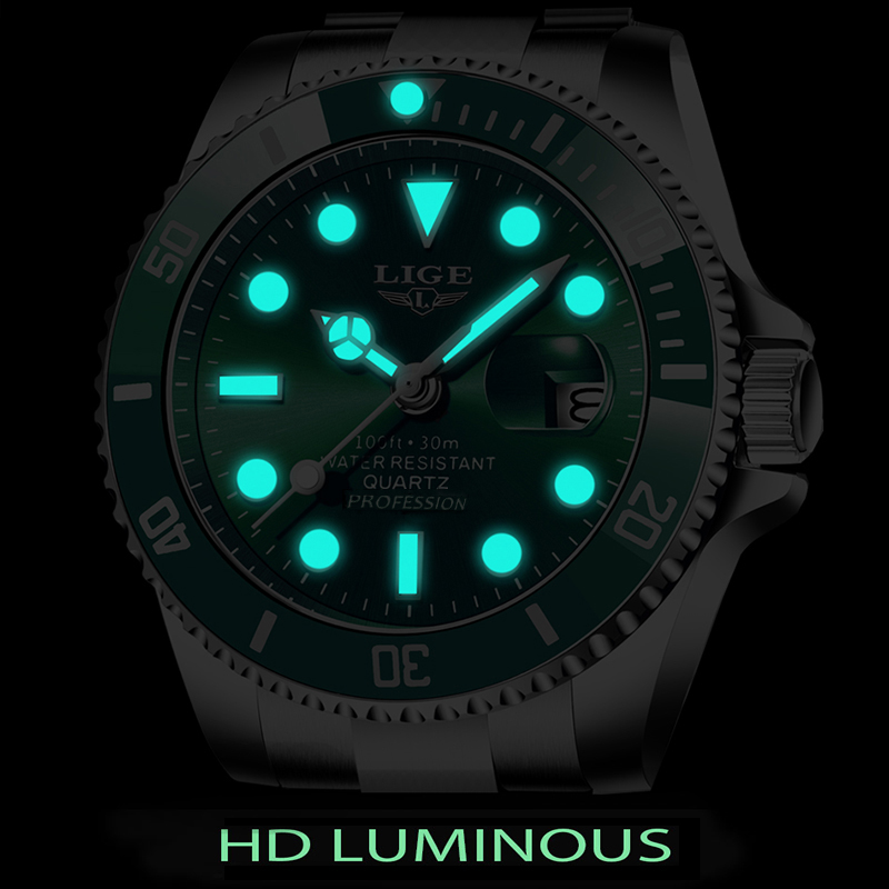 LIGE Top Brand Luxury Fashion  - Luxury Watch Mockup review and price