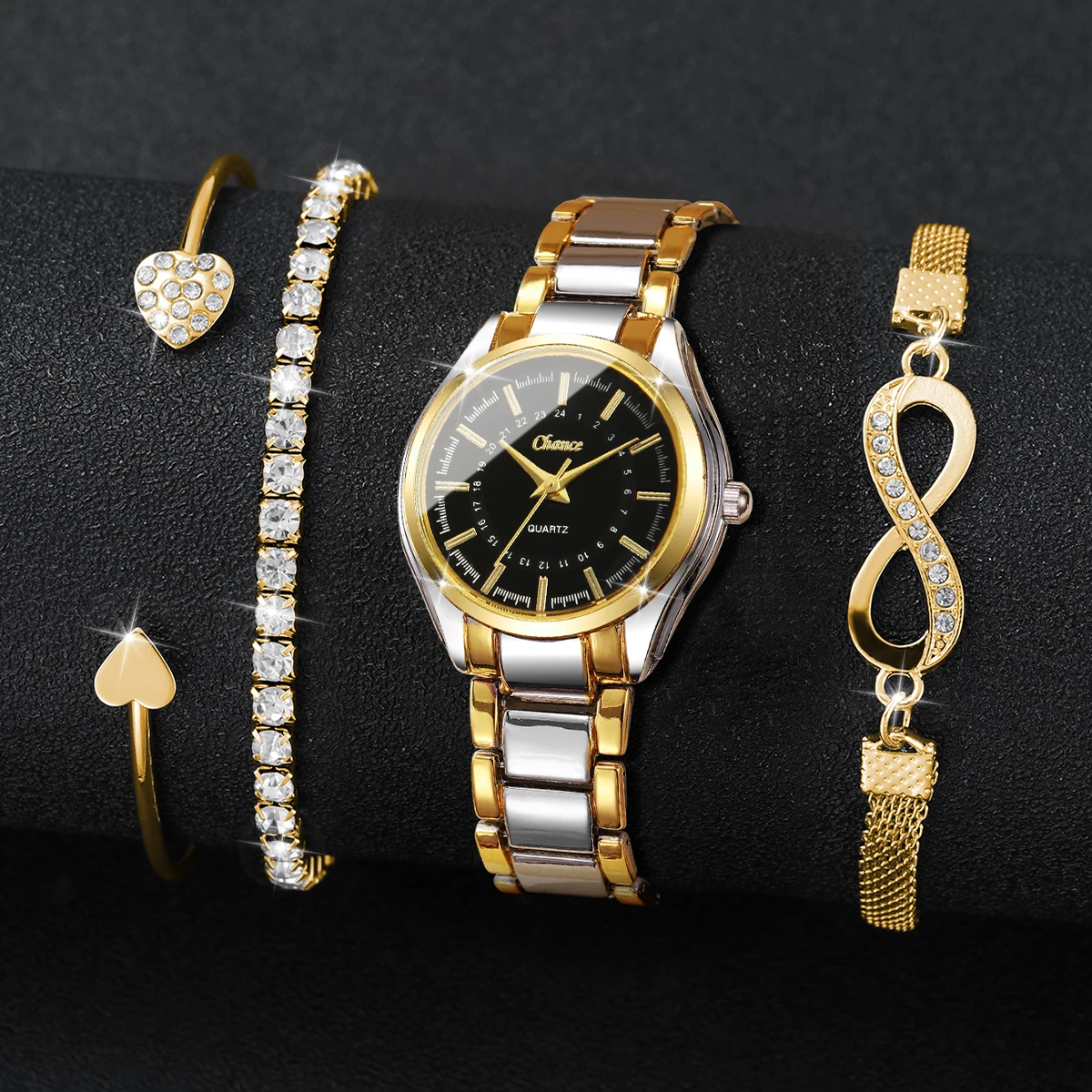 4PCS Elegant Women Watches Bra - Luxury Watch Kit review and price