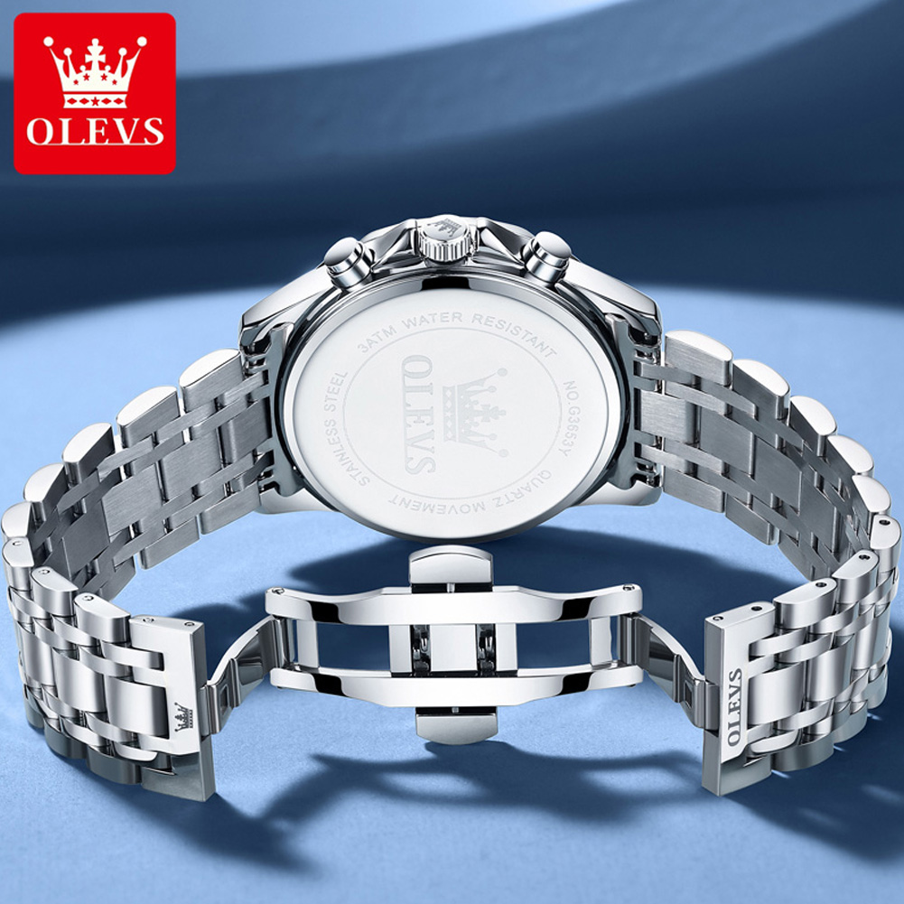 OLEVS 3653 Brand Moon Phase Ca - Luxury Watch Mockup review and price