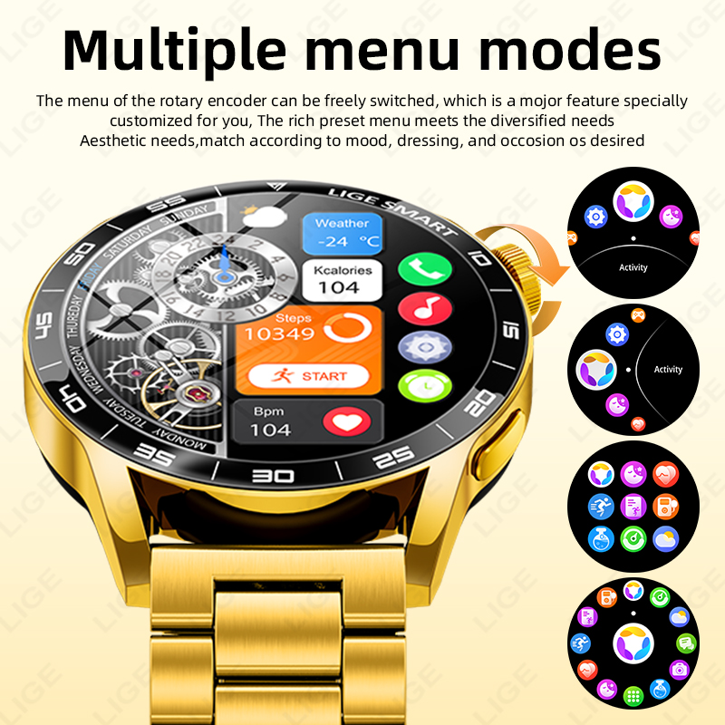 LIGE Luxury Smart Watch For Ma - Luxury Watch On Wrist review and price