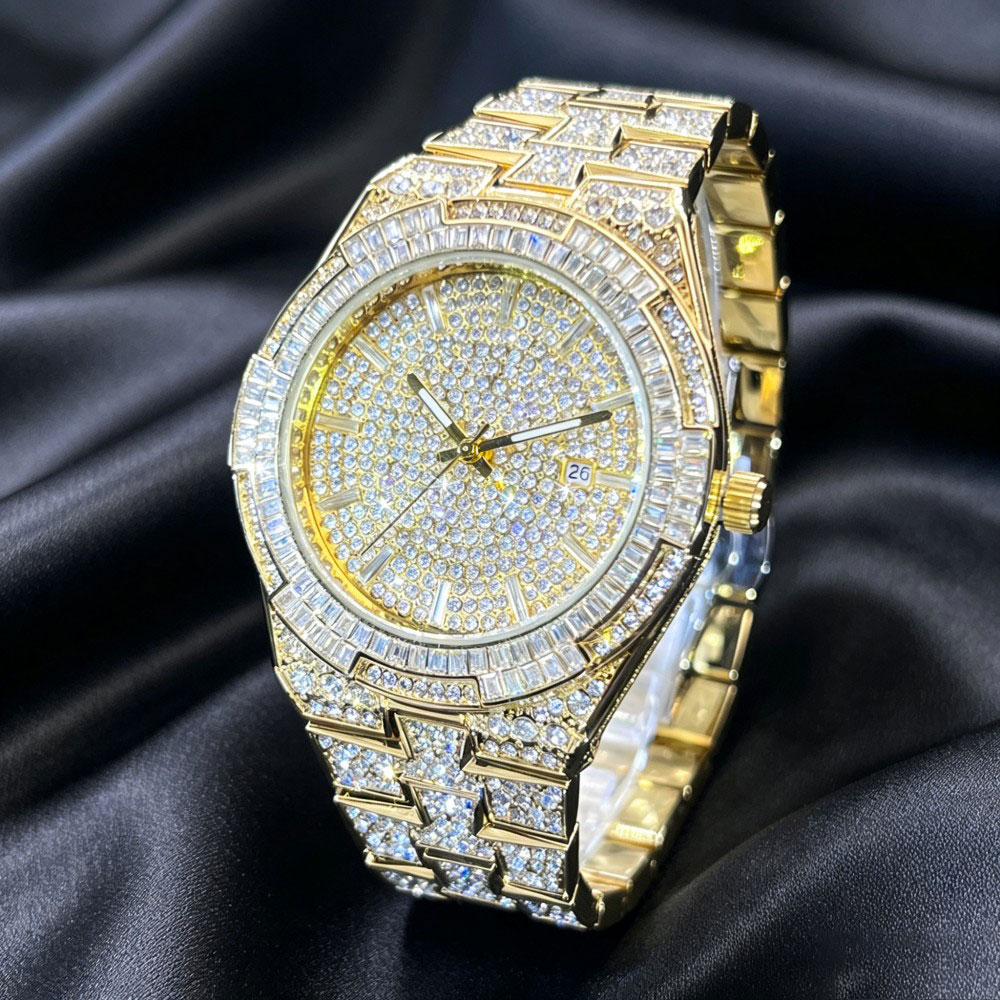 Hot Sell Gold Ice Watch For Me - Luxury Watch And Jewelry Brand review and price
