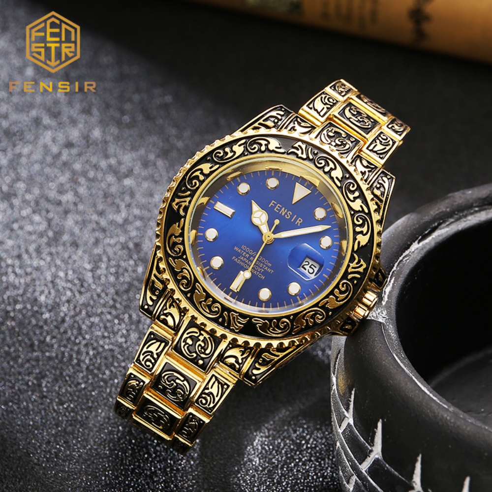 Vintage Embossed Men's Quartz  - Luxury Watch And Price review and price