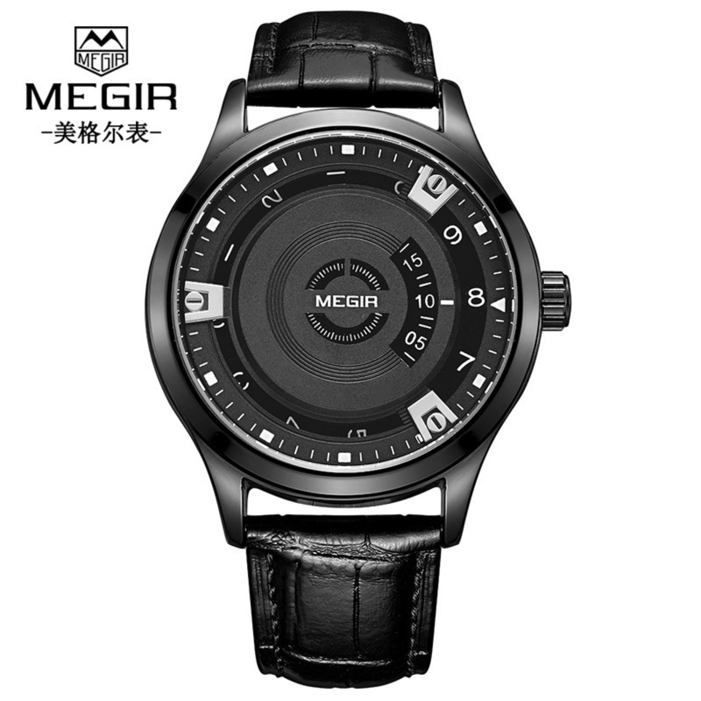 MEGIR Men Watches Luxury Leath - Luxury Watch With Leather Strap review and price