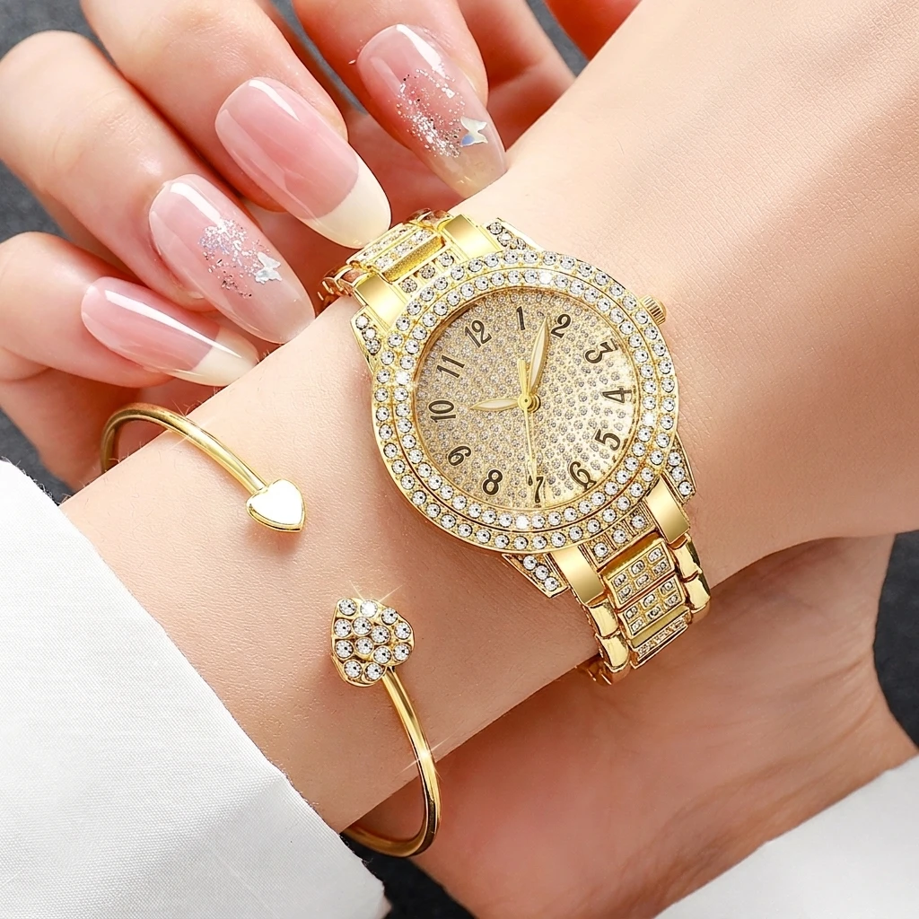 6PCS Fashion Rhinestone Women  - Luxury Watch Kit review and price