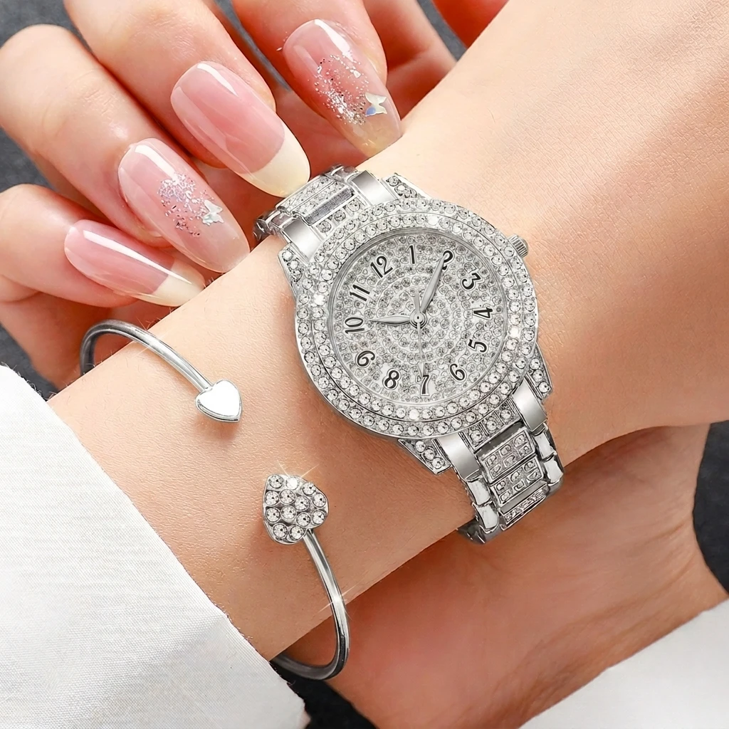 6PCS Fashion Rhinestone Women  - Luxury Watch Kit review and price