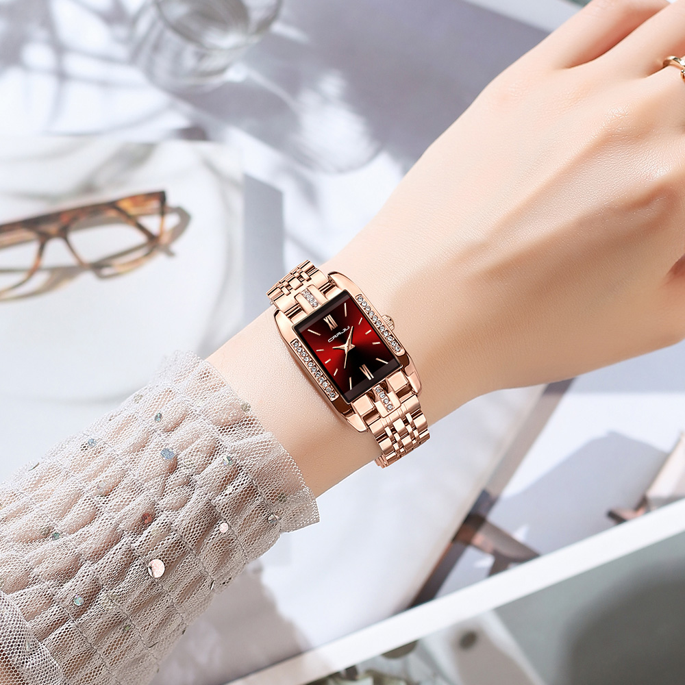 CRRJU Luxury Square Watch for  - Ladies Luxury Watch review and price