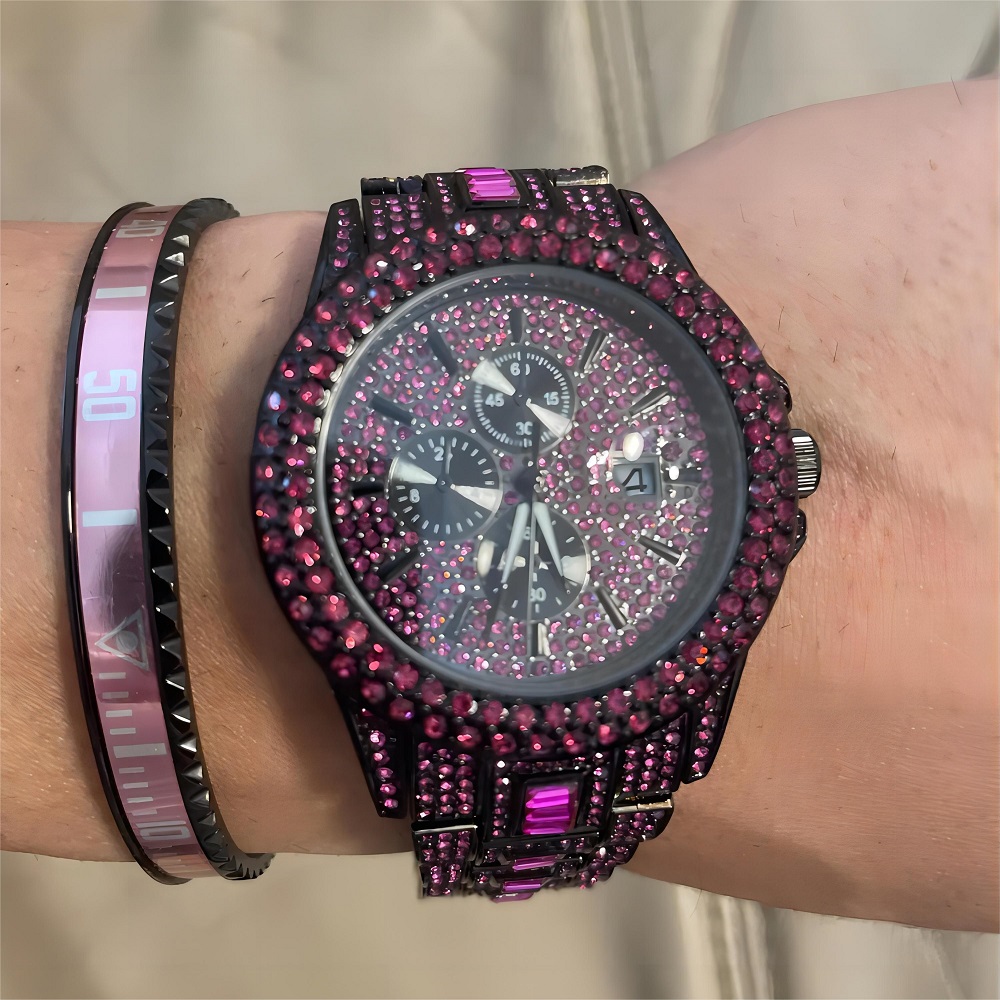 Hot Sell Red Ice Watch For Men - Luxury Watch Mockup review and price