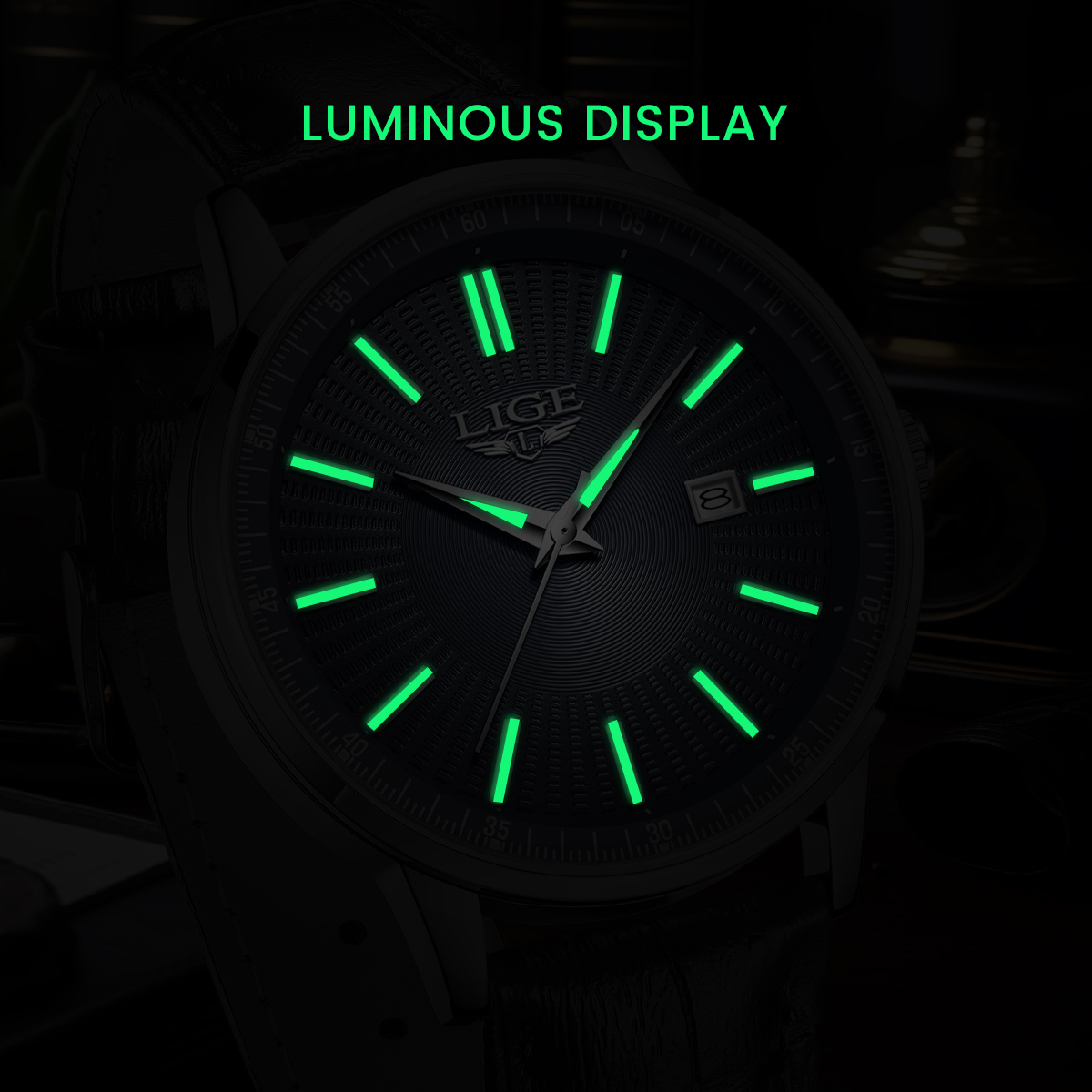 LIGE Top Brand Luxury Men's Wa - Luxury Watch Mockup review and price